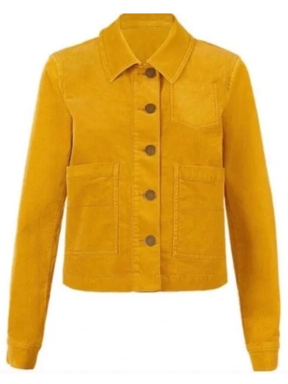 CABI 3909 'Citizen' Mustard
Yellow Corduroy Topper Jacket